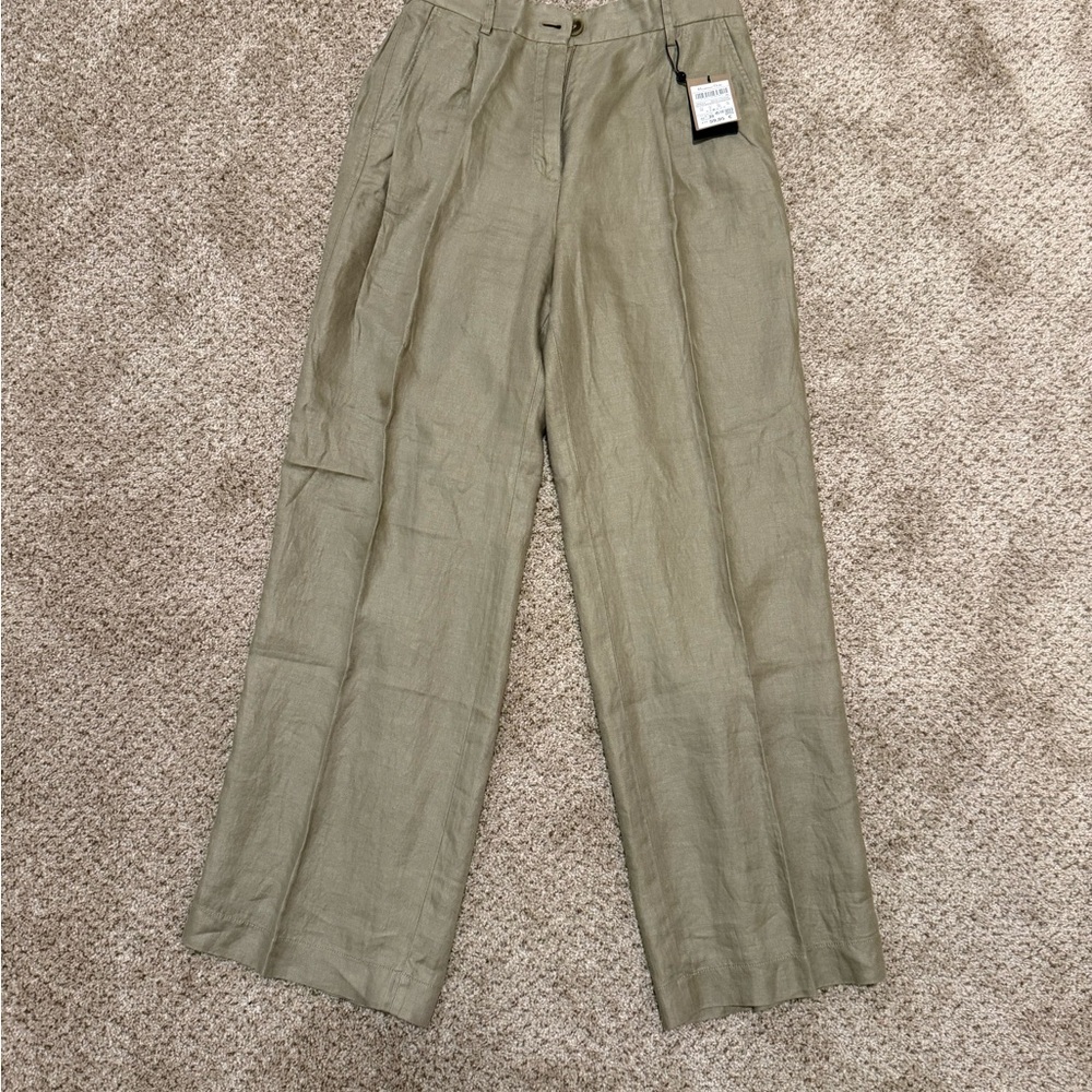 Massimo Dutti Sage Green Chinos
